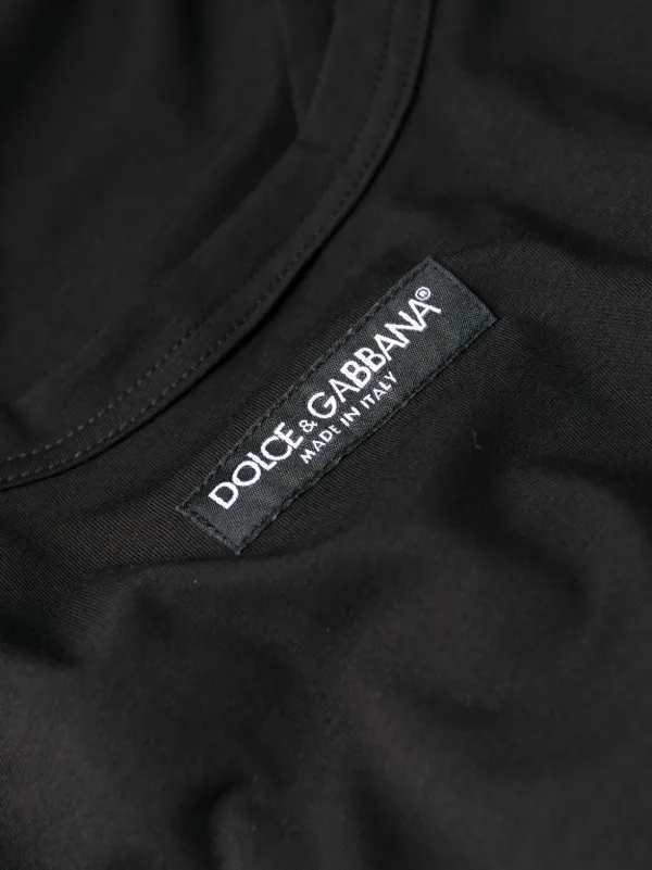 Dolce & Gabbana ロゴパッチ タンクトップ | ブラック | FARFETCH JP