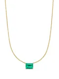 VEYNOU 14kt recycled yellow gold Eden emerald necklace