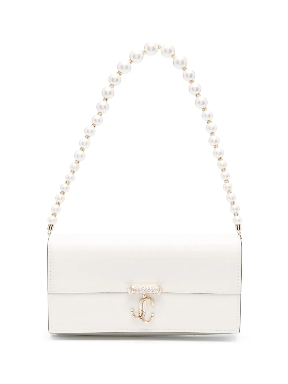 Jimmy Choo Avenue Shoulder Bag In 白色