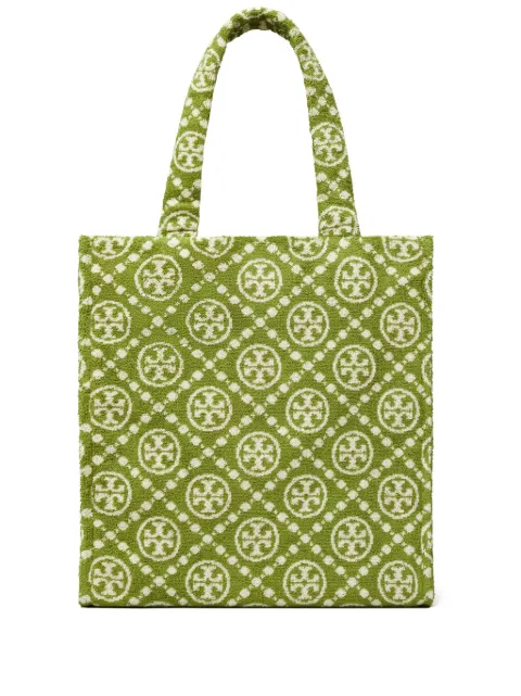 Tory Burch T Monogram terry tote bag