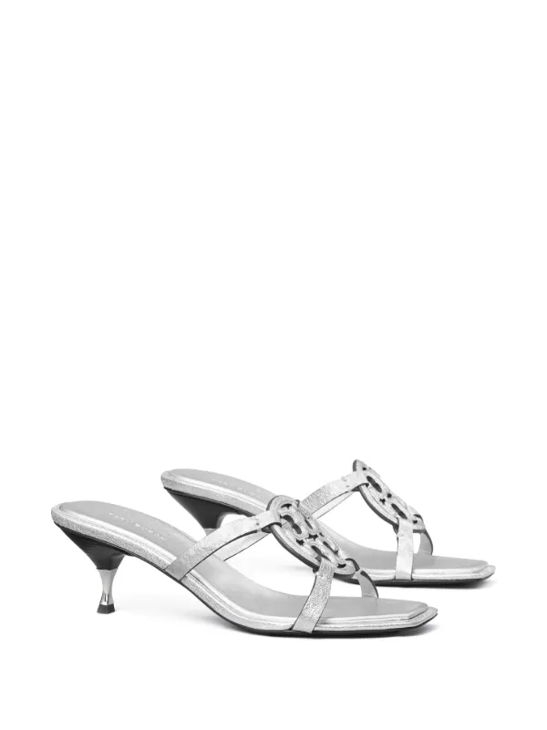 Tory burch miller on sale sandal metallic leather