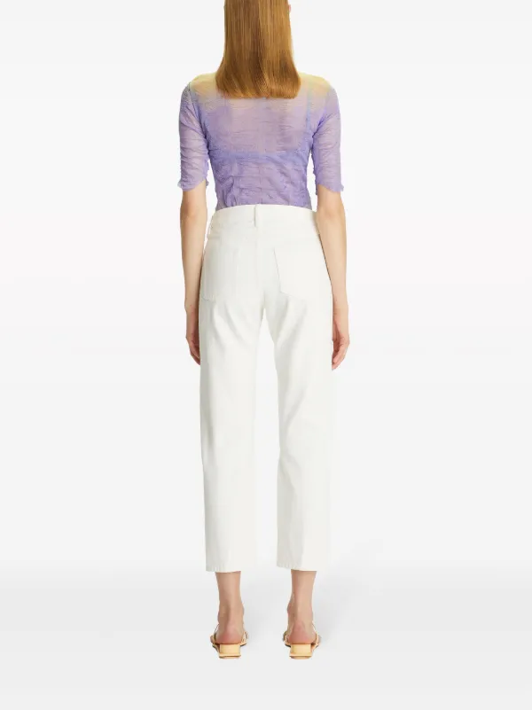 Tory Burch white crop jeans good