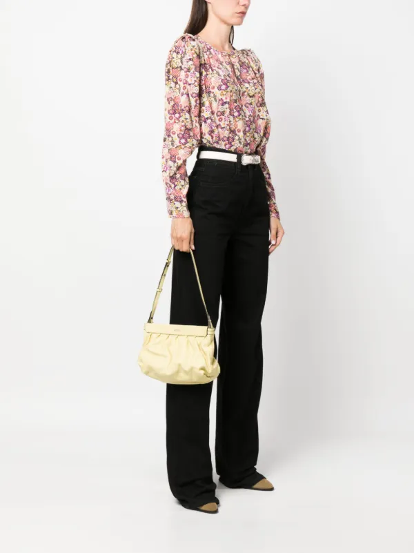 ISABEL MARANT Medium Luz Clutch Bag | Yellow | FARFETCH JO