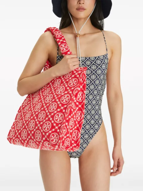 Tory Burch T Monogram terry tote bag 148687600 - 1