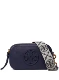 Tory Burch mini Miller grained-leather crossbody bag - Blue