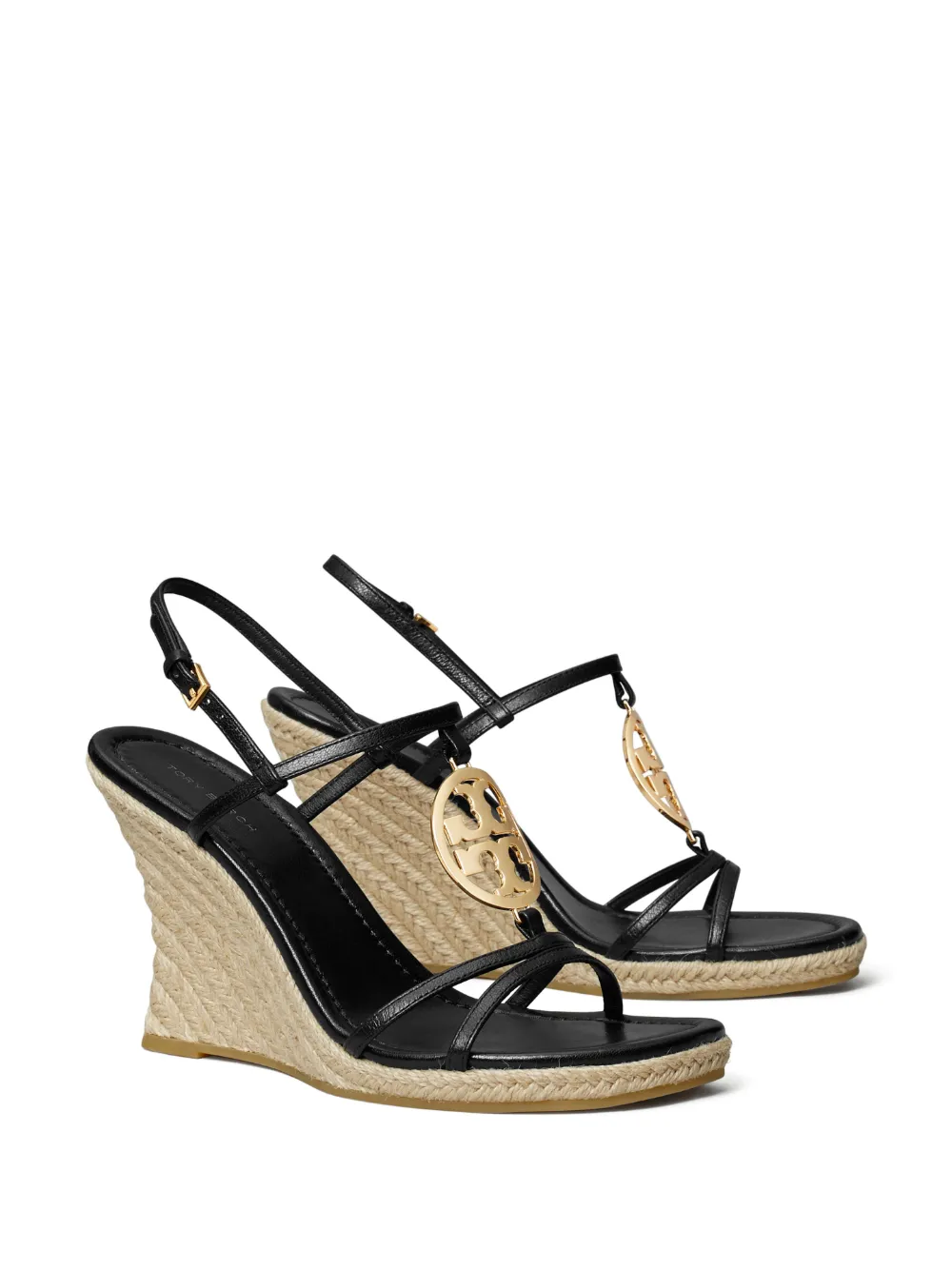 Tory Burch Miller espadrilles met sleehak - Blauw