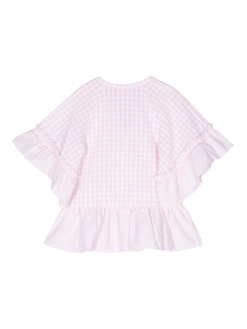 Image 2 of Sundek check-pattern ruffled blouse