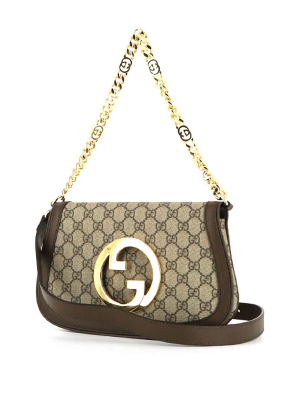 Pre-owned Gucci Blondie Shoulder Bag In Brown