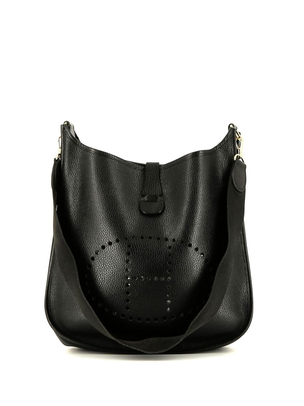 Pre-owned Hermes 1994  Evelyne Gm Shoulder Bag In Black