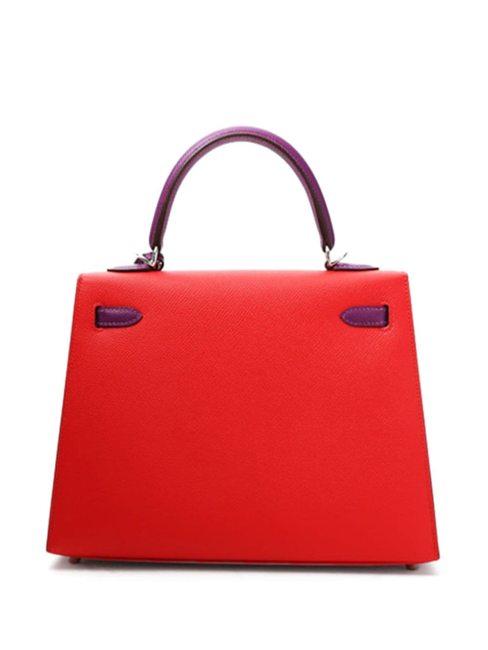 Pre-owned Hermes  Kelly 25 Two-way Handbag In Red