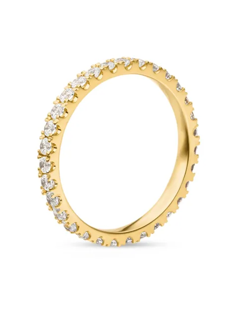 VEYNOU 18kt yellow gold Memory diamond ring