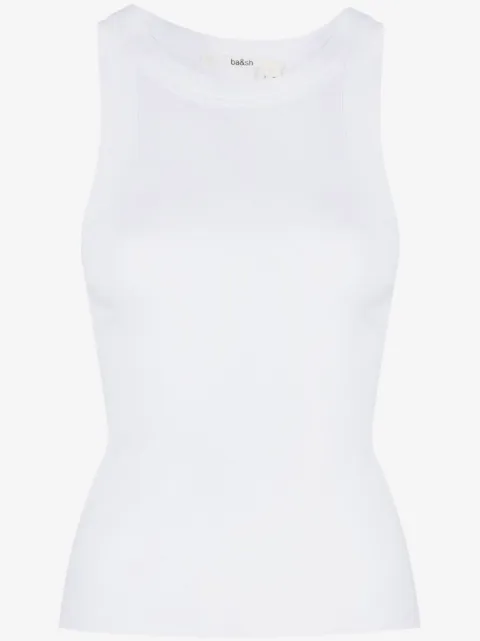 Ba&Sh débardeur en coton à design nervuré