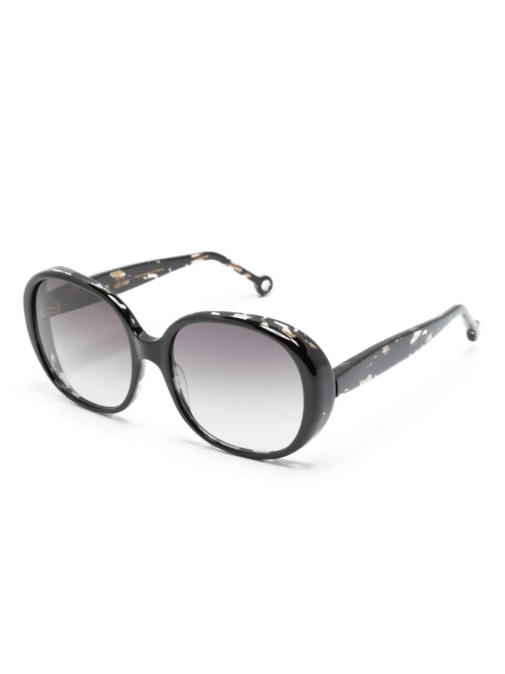 NATHALIE BLANC PARIS Agnes zonnebril met oversized montuur - Zwart