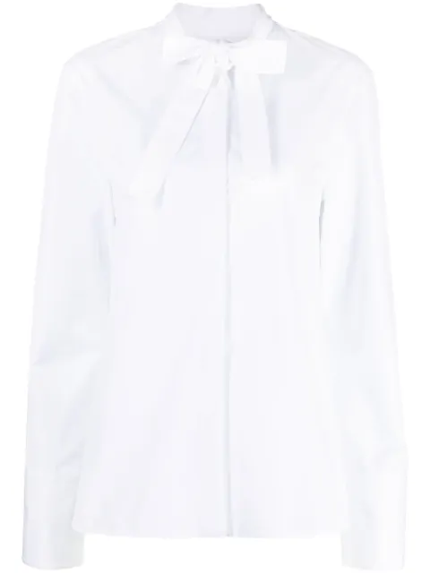 Jil Sander camisa con detalle de moño