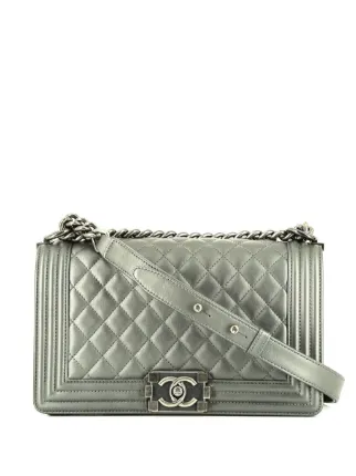 シャネル ボーイ ファブリック ショルダーバッグ CHANEL Pre-Owned 2017-2018 ボーイ シャネル ショルダーバッグ