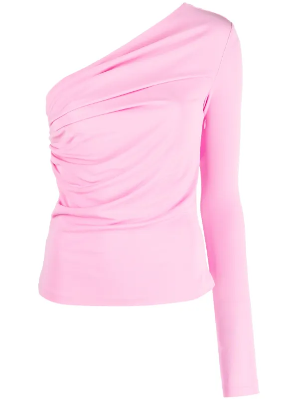 Light pink discount one shoulder top