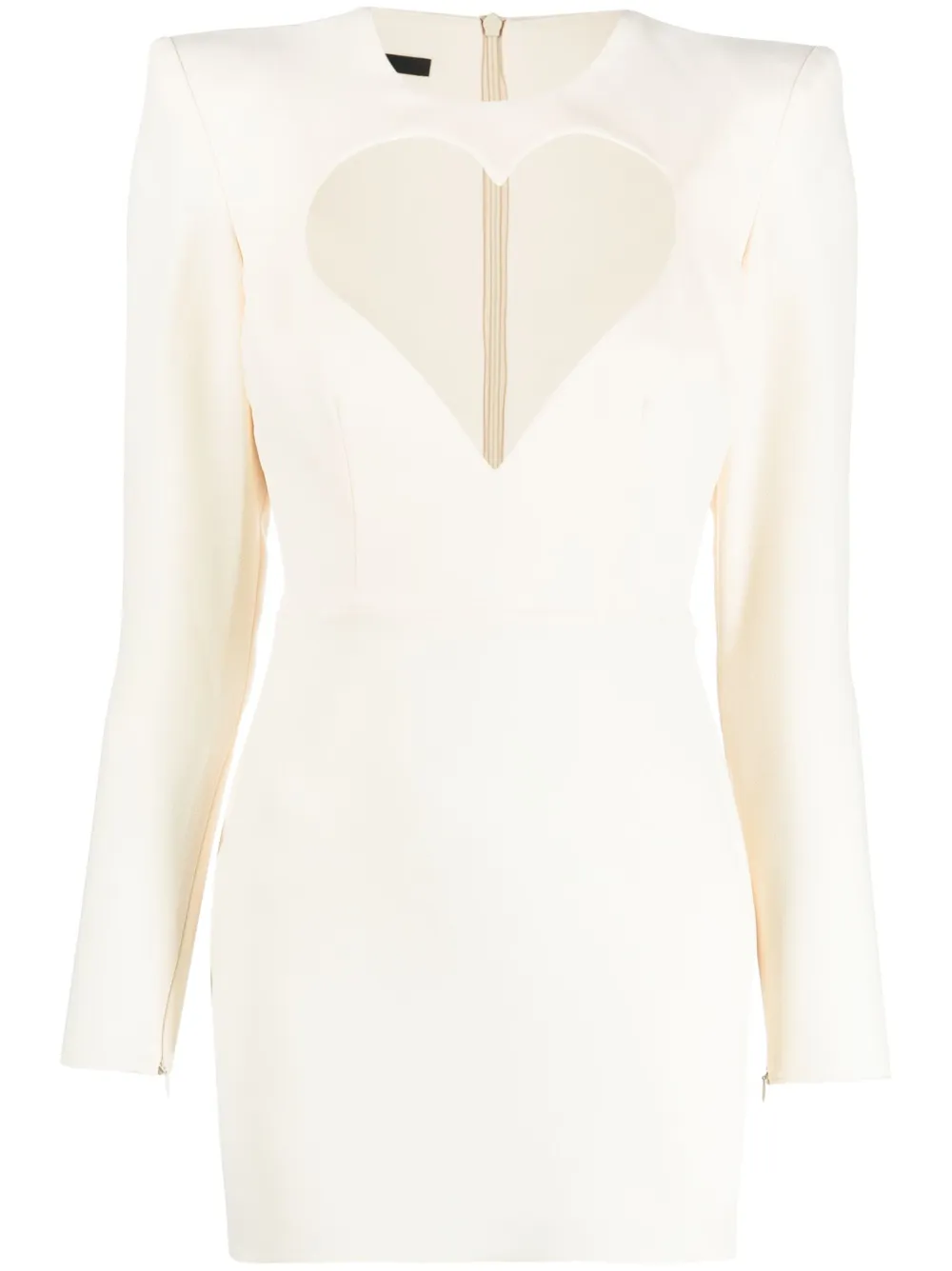 Alex Perry heart cut-out minidress | Yellow | Image 1