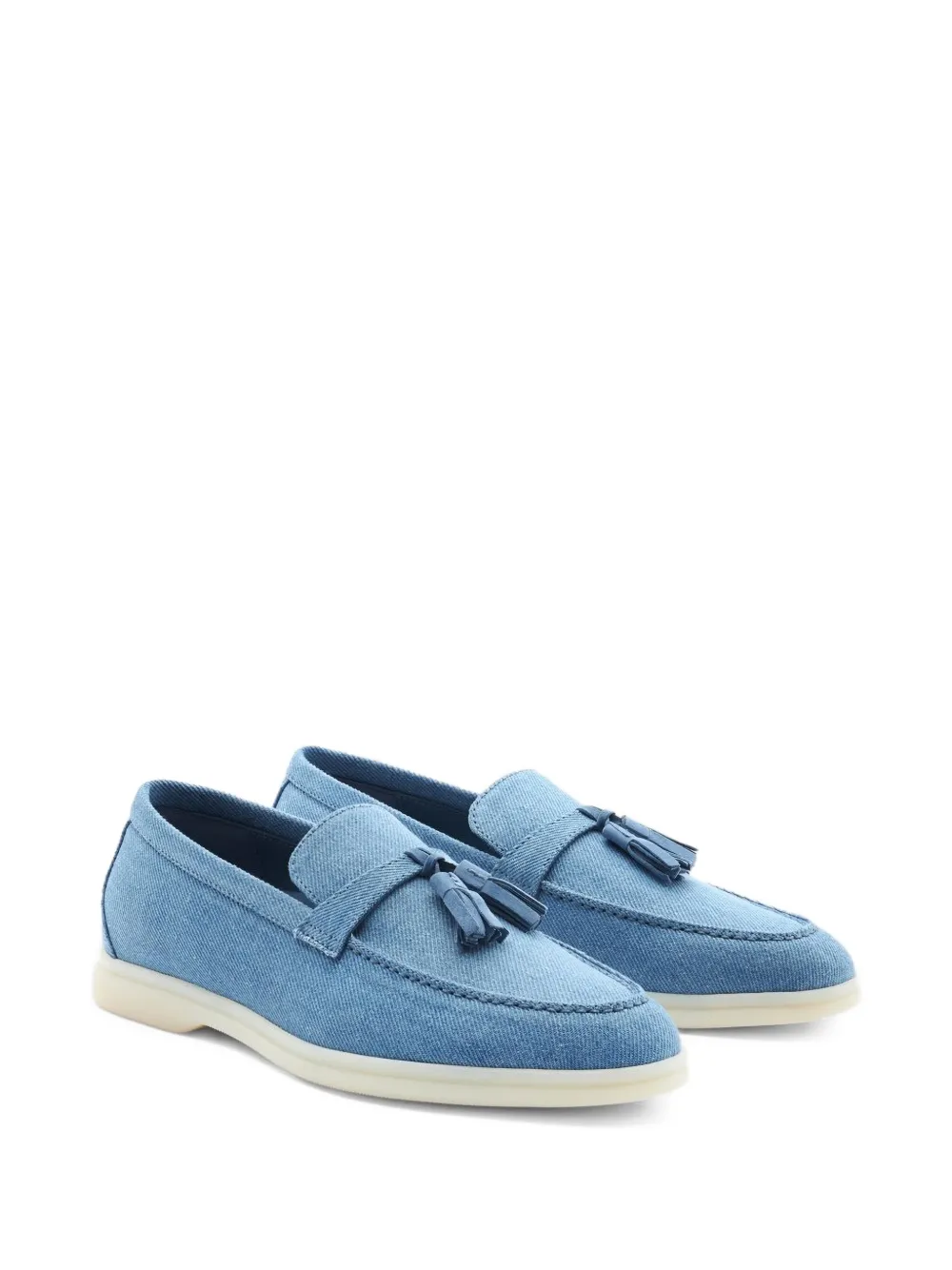 Scarosso Leandro loafers met kwastjes - Blauw