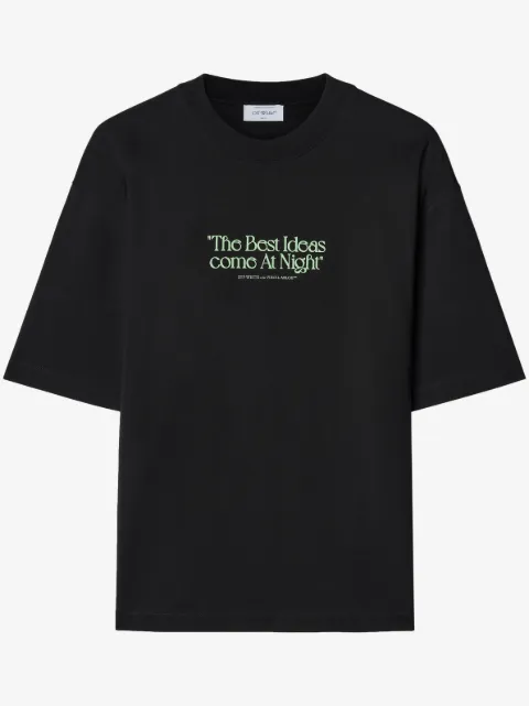 Off-White playera con eslogan estampado