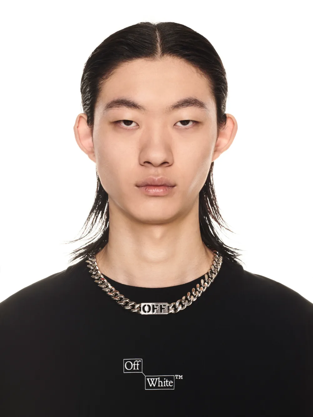 OFF CHAIN NECKLACE in silver OffWhite™ Official US