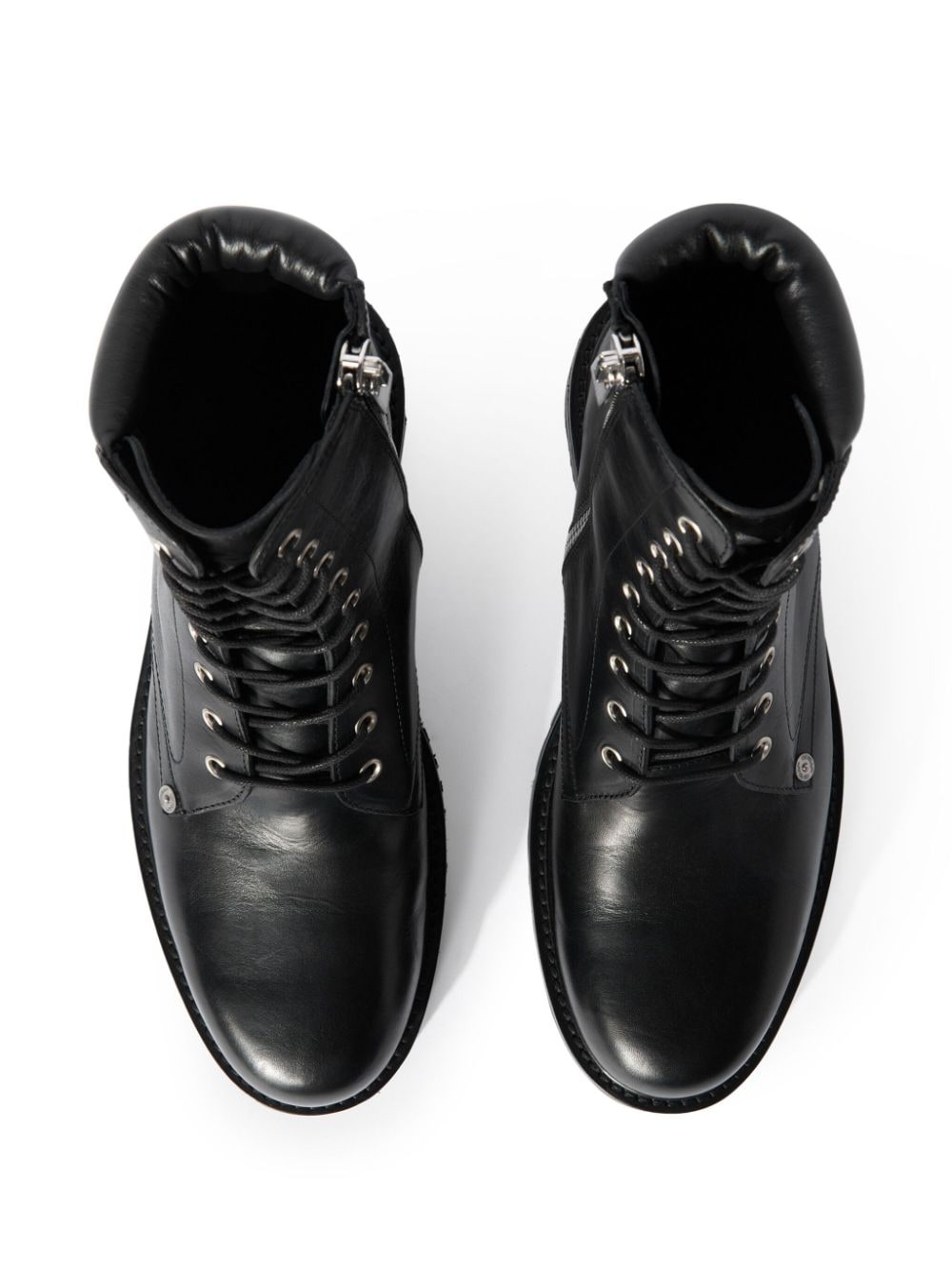 Shop Off-white Diag-sole Lace-up Combat Boots In Black