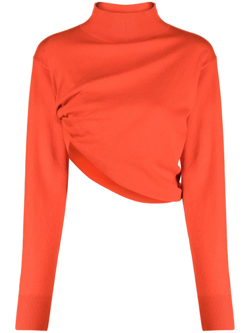 The Row Callan Long-sleeve Cashmere Top In Red