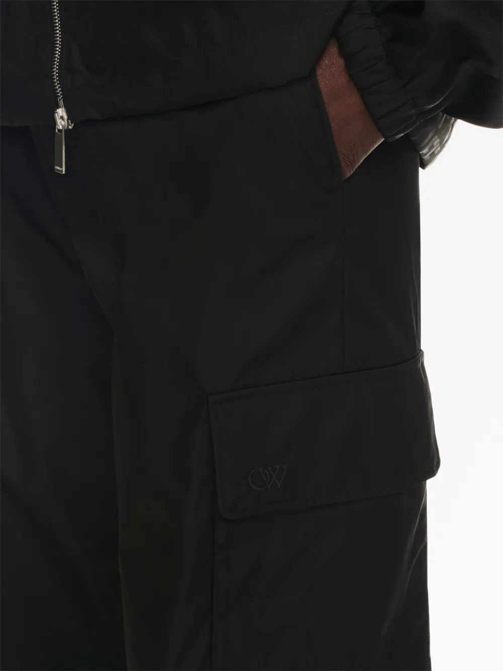 mid-rise cargo trousers