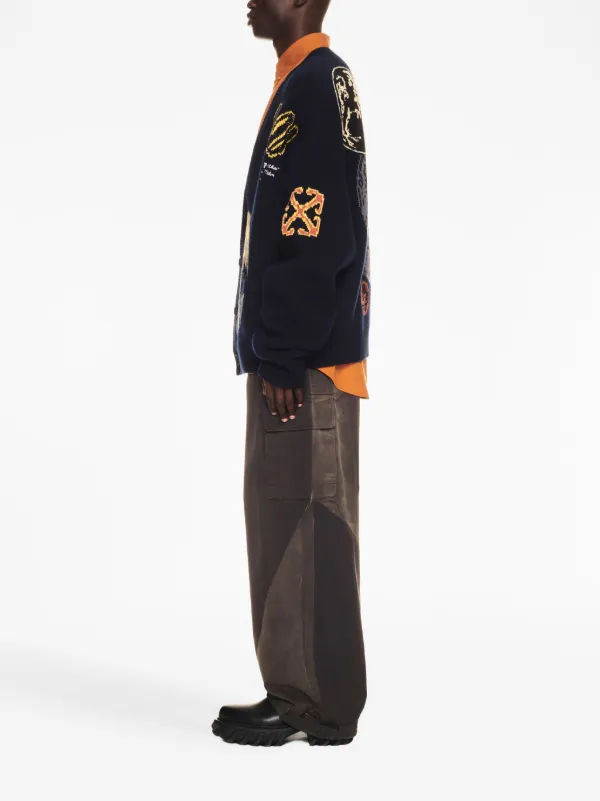 Off-White Moon Phase Cardigan | Blue | FARFETCH