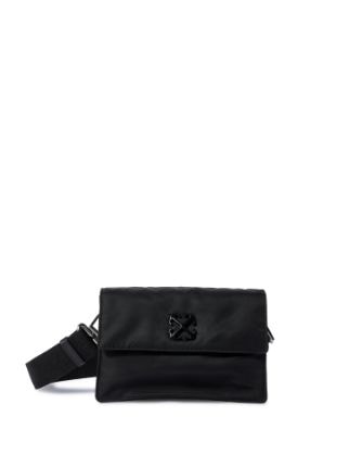Off-White Soft Jitney 1.4 Nylon Crossbody Bag in Black