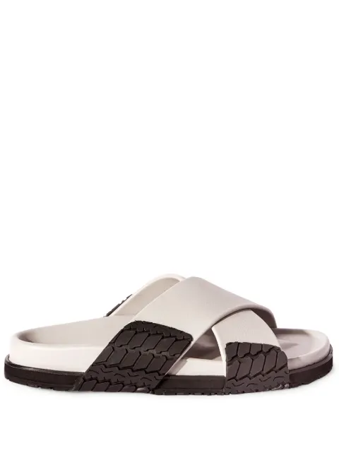 Off-White Deck leather slides