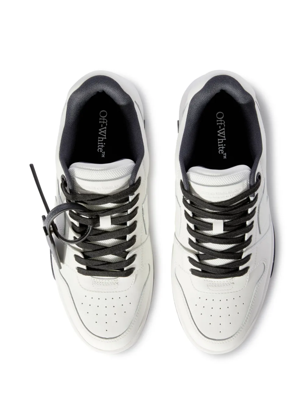 Off-White Men's Out of Office Leather Sneakers White