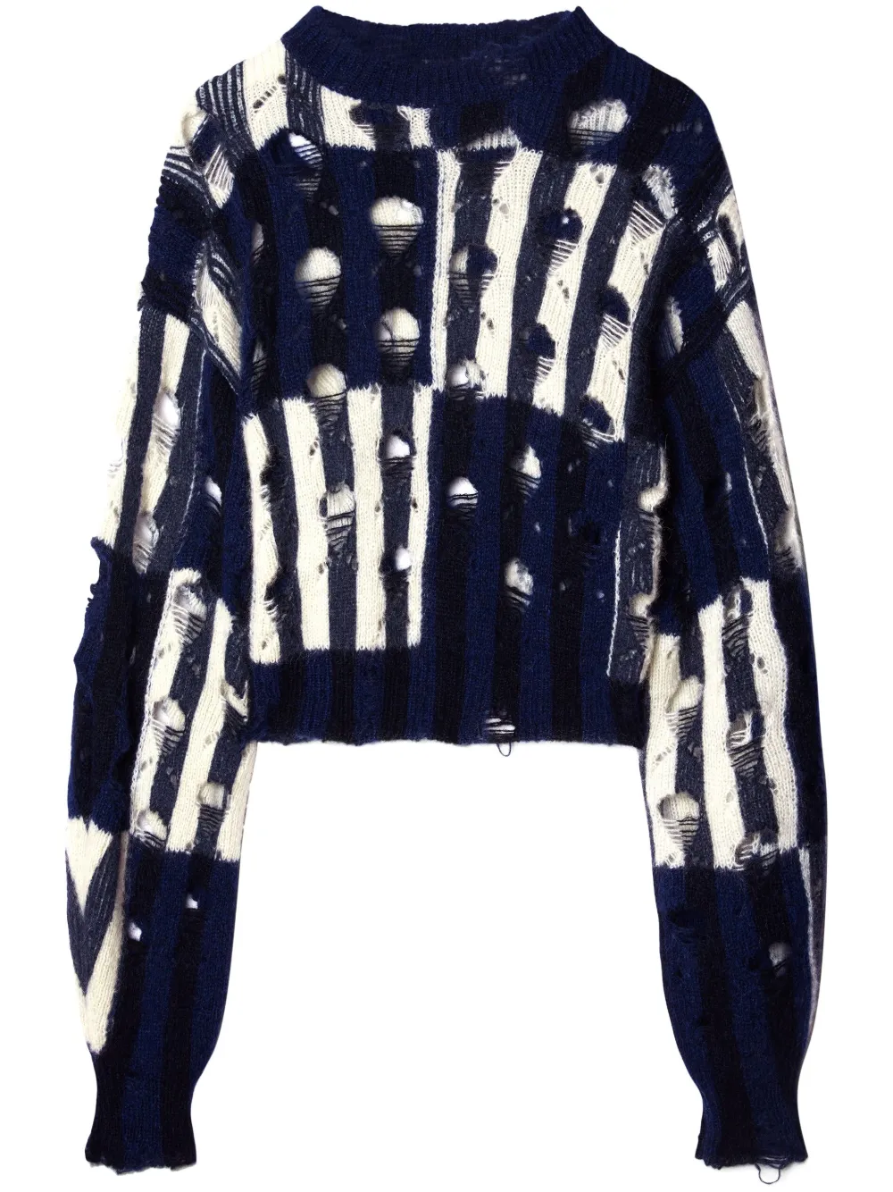 Blue off sale white jumper