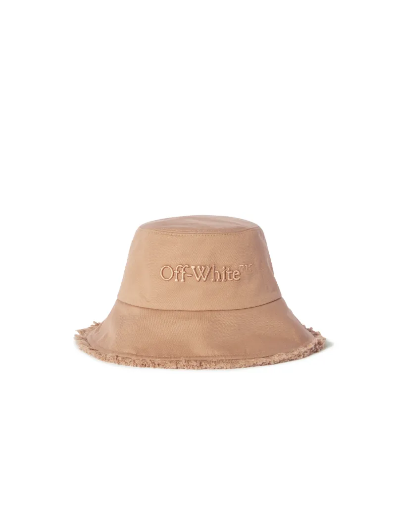 DRILL FRINGE OVER BUCKET HAT BEIGE  BEIG