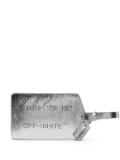 Off-White medium Zip Tie clutch bag - Silver