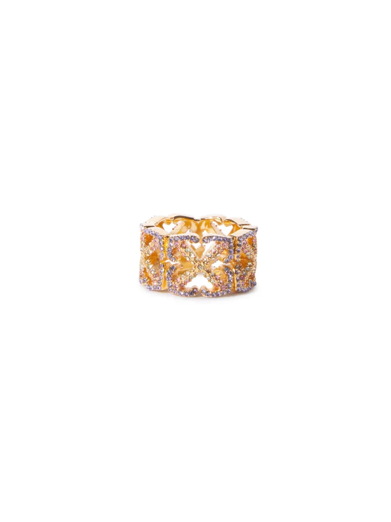 DEGRADE' MULTI ARROW RING GOLD  MULTICOL