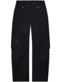 Off-White straight-leg cotton cargo trousers - Black