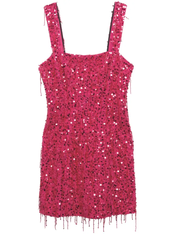Simkhai Noemi Sequin-embellished Minidress in Pink