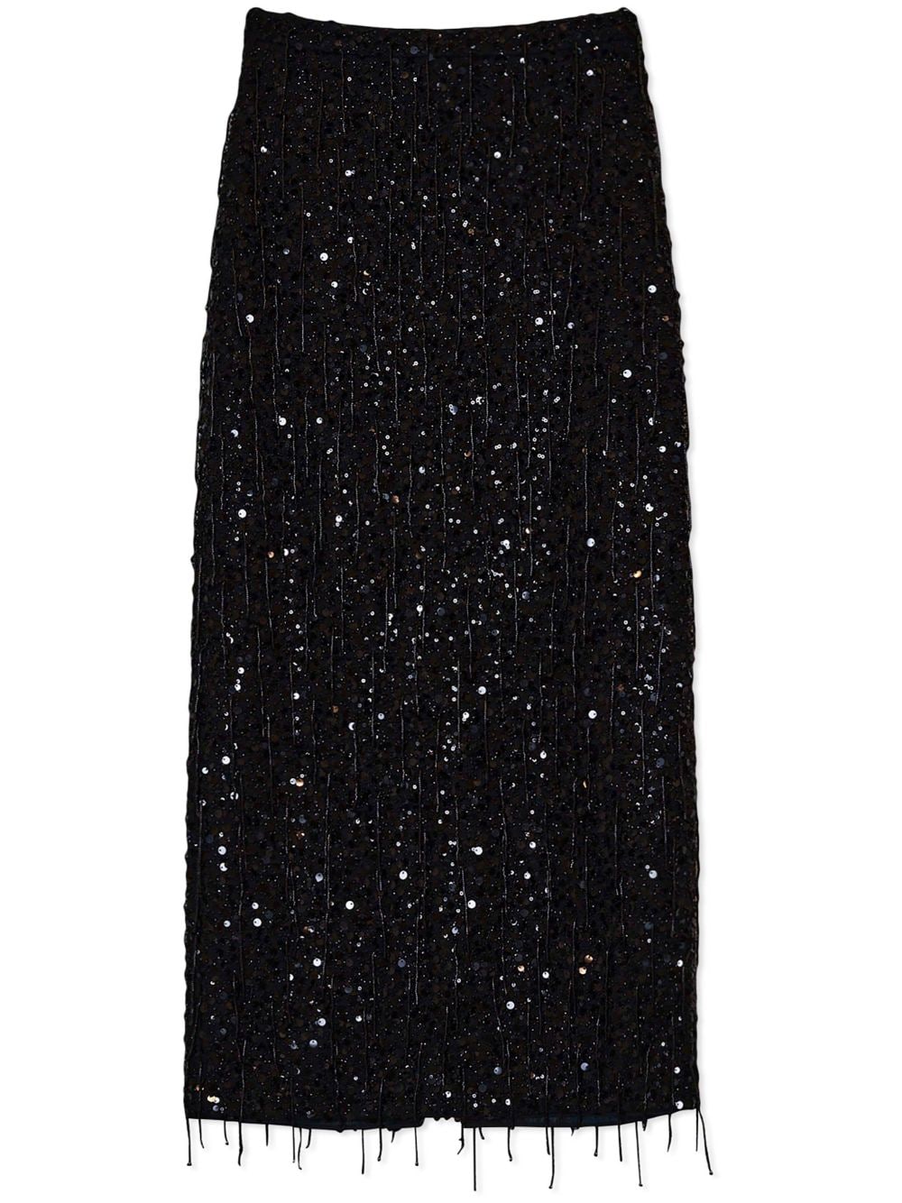 SIMKHAI GISELE SEQUINNED PENCIL SKIRT