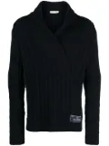 Valentino Garavani cable-knit virgin wool jumper - Blue