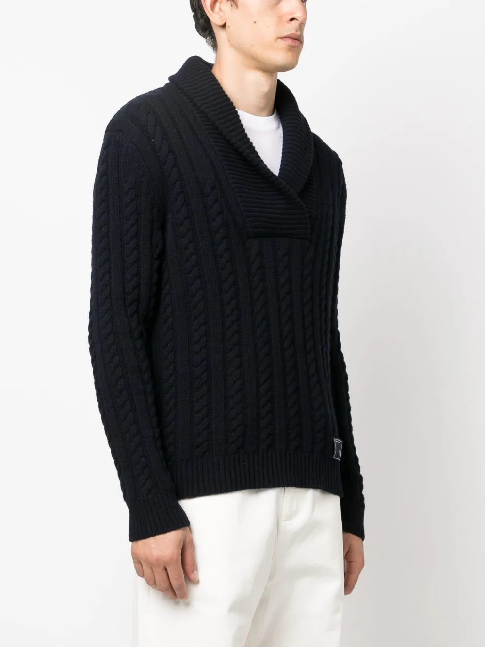 Valentino Garavani ケーブルニット セーター | ブルー | FARFETCH JP