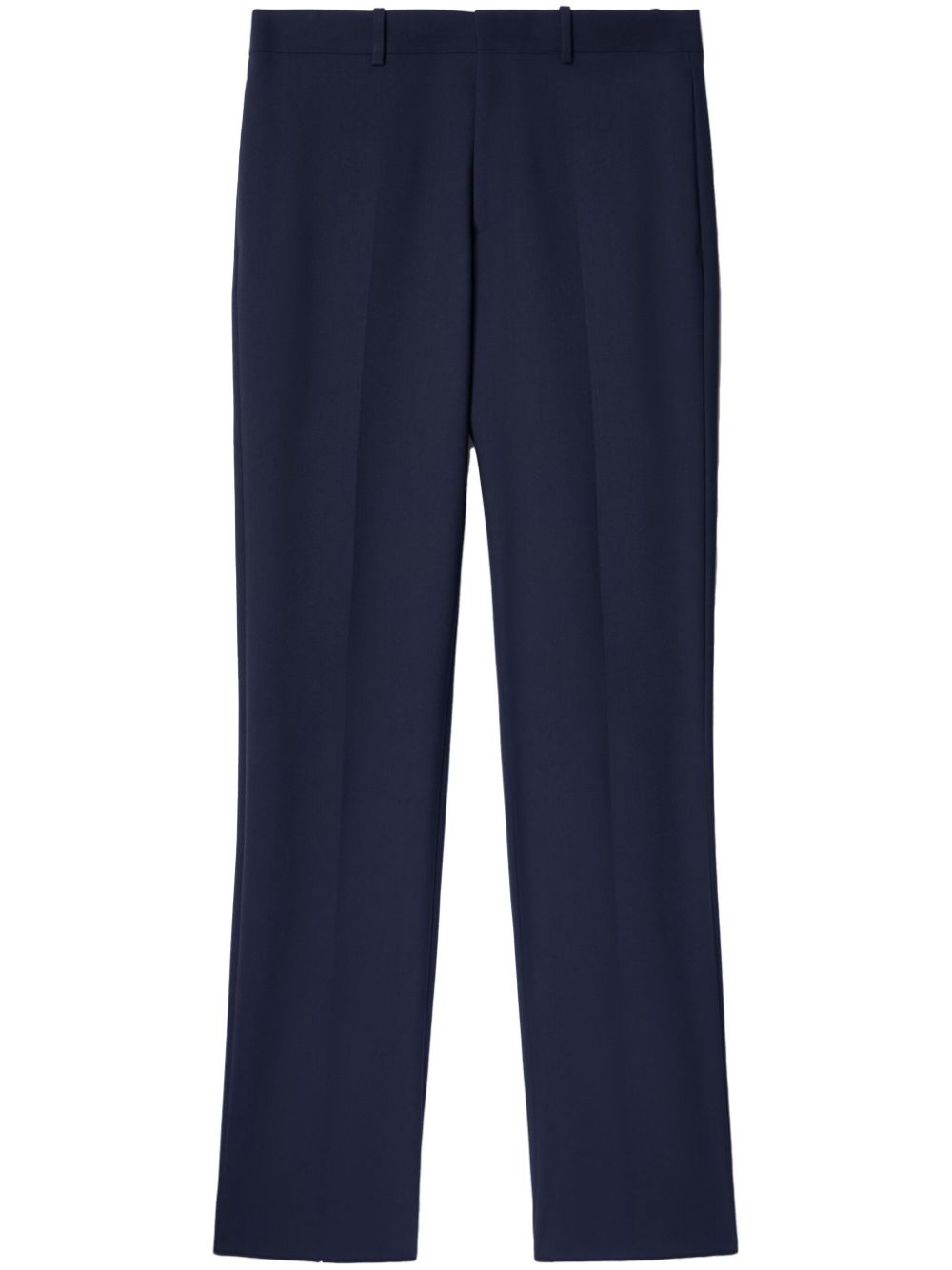 Off-white Mid-rise Tailored Trousers In Blue