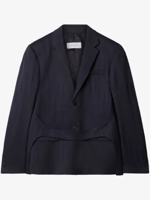 Off-White Shibori jacquard belted blazer