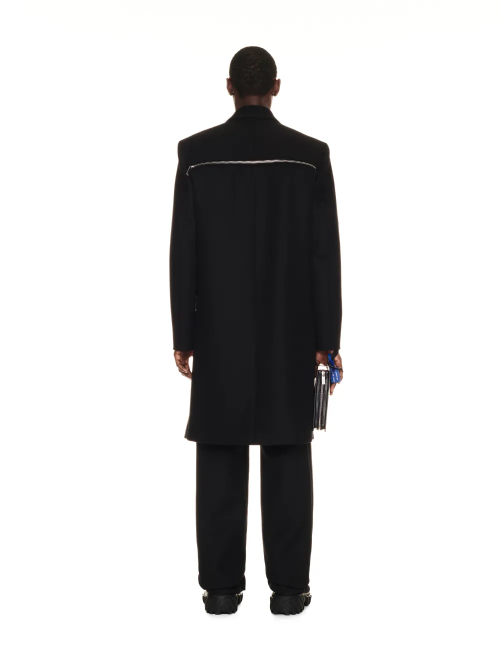 OW EMB CANVWO SKATE ZIP COAT in black OffWhite™ Official KR