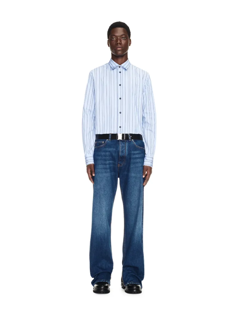 Camicia Gessata con Zip