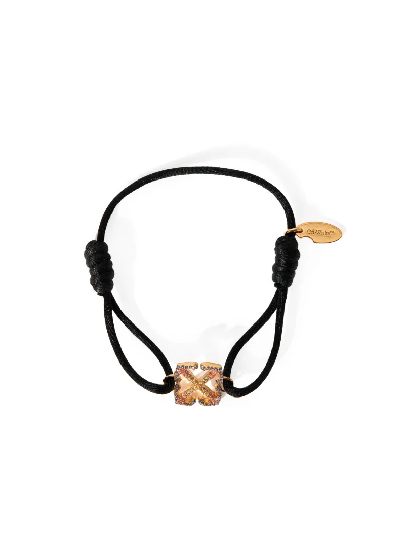 DEGRADE' ARROW CHORD BRACELET GOLD  MULT
