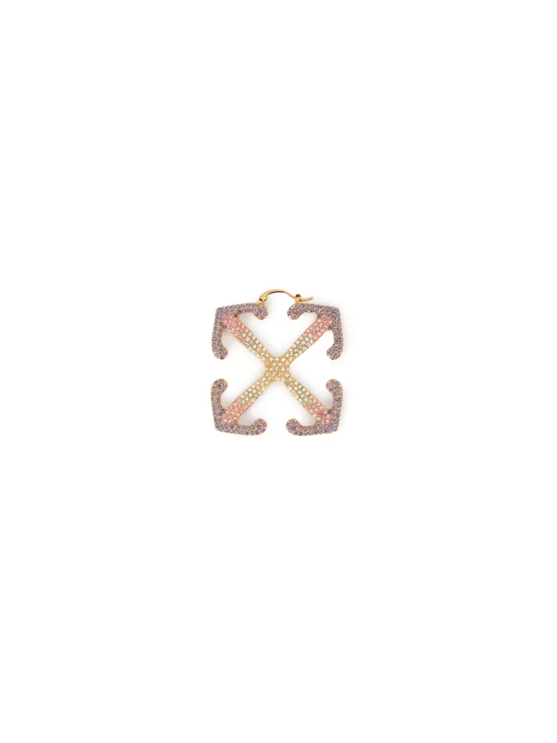 DEGRADE' MAXI ARROW EARRING GOLD  MULTIC
