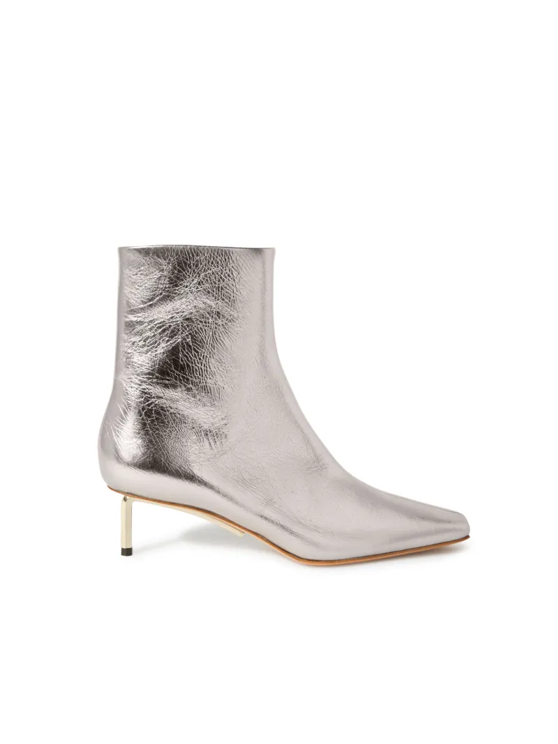 SILVER ALLEN METAL ANKLE BOOT DARK GREY