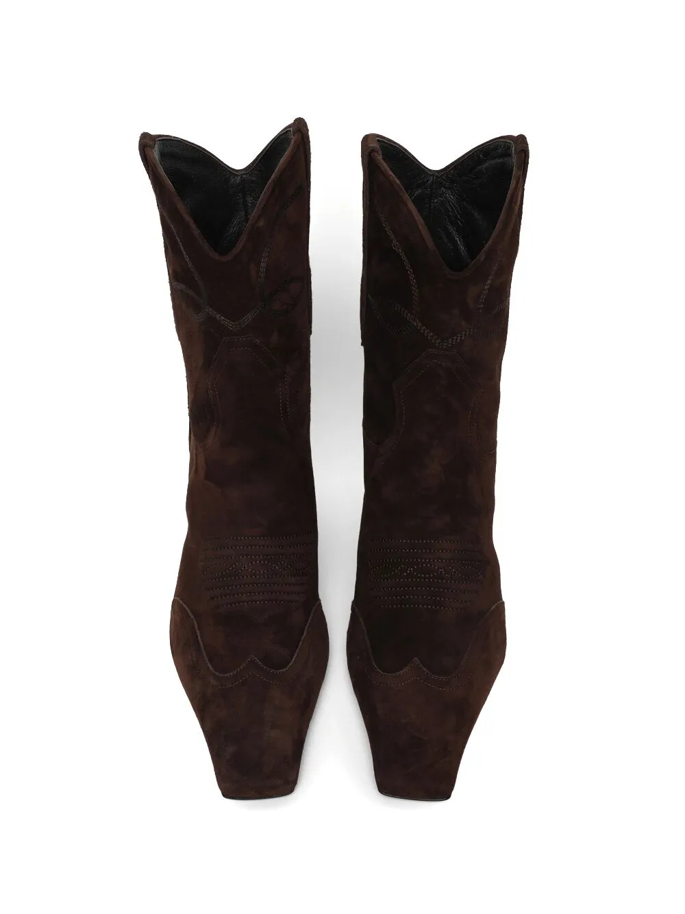 KHAITE Dallas leather ankle boots - Bruin