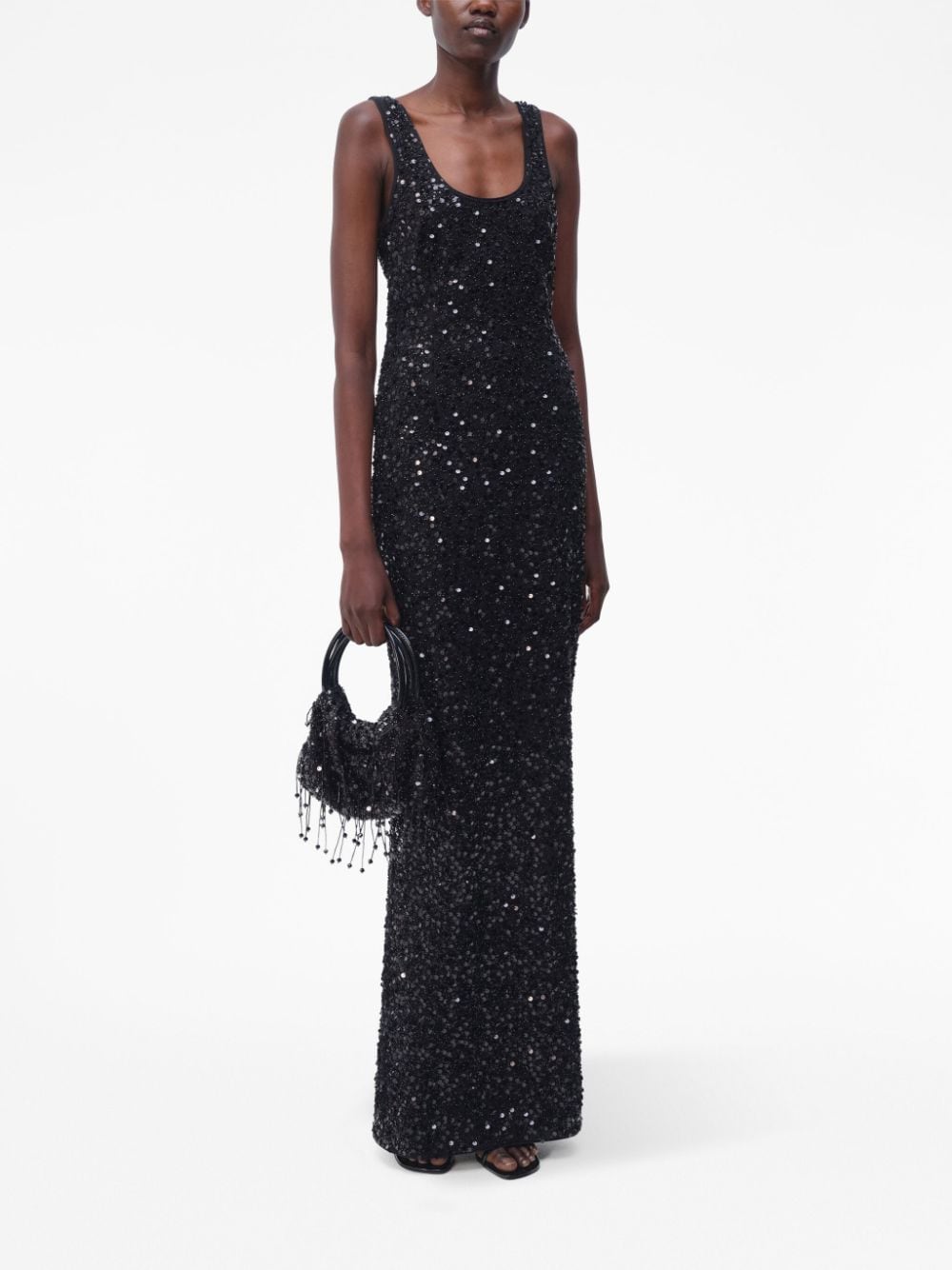 Simkhai Dione sequin-embellished gown - Zwart