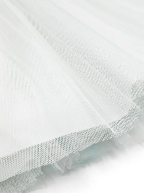 AMAYA フローラルアップリケ チュールワンピース | グリーン AMAYA フローラルアップリケ チュールワンピース | グリーン